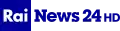 Rai News 24 HD logo since 2022