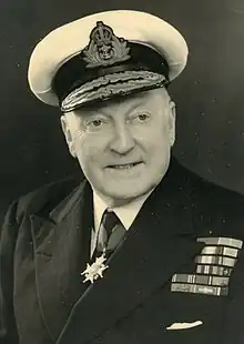 Admiral Murray with full medals after he retired