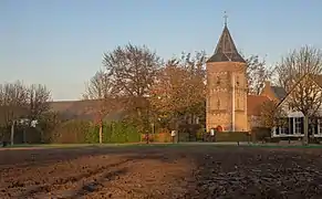 Ressen, reformed church from the Hoeksehofstraat