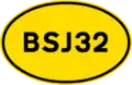 Route shield for numbering system for local authority