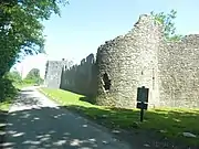 Walls surrounding the priory precinct