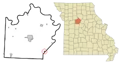 Location of Nelson, Missouri