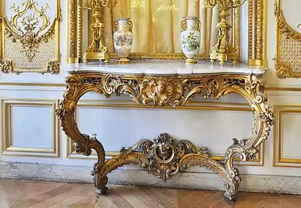 Console table, Hôtel de Bourvallais  (now Ministry of Justice)