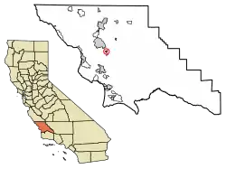 Location of Garden Farms in San Luis Obispo County, California.