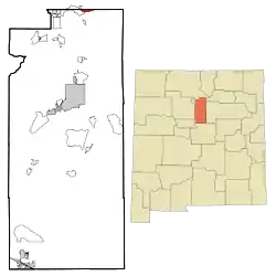 Location of Rio Chiquito, New Mexico