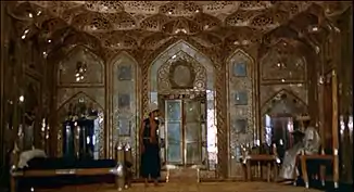 scene shot in the throne room.