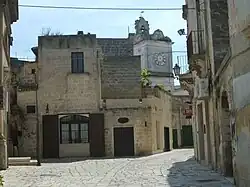 View of a road in the old town
