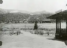 Shawnee town and railroad station taken in the 1880s.