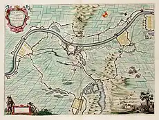 Map of the siege in 1602 –  from the Atlas van Loon