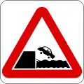 Quayside or river bank ahead