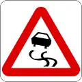 Road slippery when wet