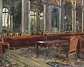 Sketch of the Table in the Hall of Mirrors, at which the Treaty of Versailles was Signed (1919)