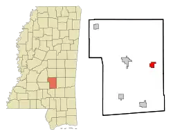 Location of Sylvarena, Mississippi