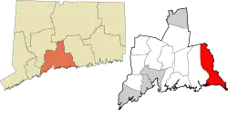 Madison's location within the South Central Connecticut Planning Region and the state of Connecticut