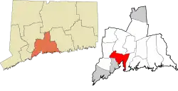 New Haven's location within the South Central Connecticut Planning Region and the state of Connecticut