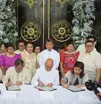 Signing of the "Katibayan sa Paglipat at Pagtanggap ng Panandang Pangkasaysayan"