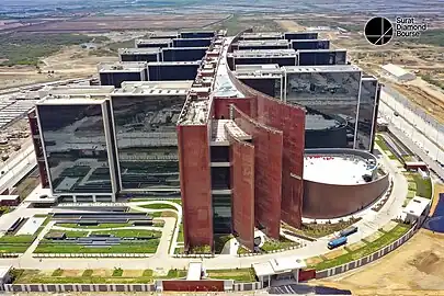Aerial View of Surat Diamond Bourse