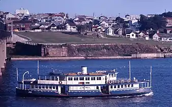 In her original cruise boat guise, prior to the 1972 fire