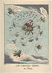 "The Corsican Spider in His Web", 1808