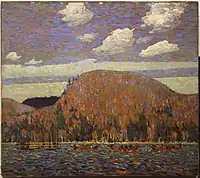 The Pointers, Winter 1916–17. 101 x 114.6 cm. Hart House, University of Toronto