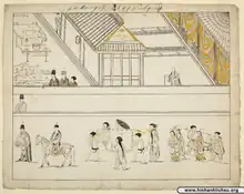 Painting depicting the wedding scene of the Revival Lê dynasty in 1684-1685