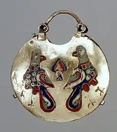 Ukrainian – Temple Pendant (Kolt) with Two Birds