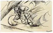 Sketch for Dynamism of a Cyclist, 1913. Estorick Collection, London.