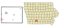 Location of Kent, Iowa
