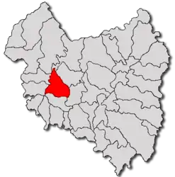 Location in Covasna County
