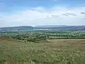 View from Pendleton Moor, looking north across the Ribble valley.