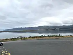View towards Remutaka Range from Lake Ferry hotel