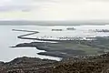 Holyhead Breakwater and harbour from the mountain.