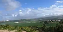 Neve Michael as viewed from hill overlooking Elah Valley