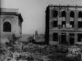 View of Hiroshima City seen from the Hondōri street, Hiroshima City on 7 August 1945