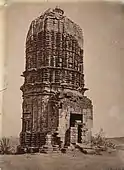 The stone deul in 1872-73 - photograph by JD Beglar