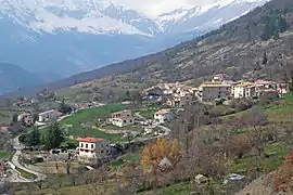 A view of the village of Saint-Léger from the Col de Saint-Léger