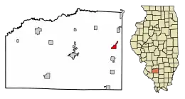 Location of Richview in Washington County, Illinois.