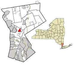 Location of Pleasantville, New York