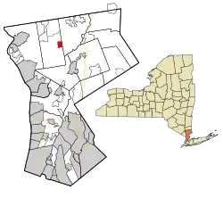 Location of Yorktown Heights, New York