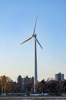 WindShare 750 kW, direct drive, Lagerwey Wind model LW 52 wind turbine in Toronto, Ontario.