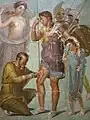 Fresco of Wounded Aeneas from Pompeii
