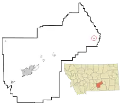 Location of Custer, Montana