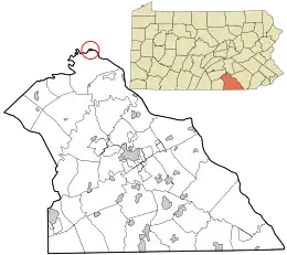 Location in York County and the state of Pennsylvania.