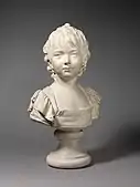 Young girl; first modeled: 1779–1780; plaster; height: 36.8 cm (14½"); Metropolitan Museum of Art