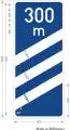 Autobahn marker (300m before exit)