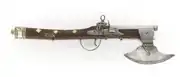 A pistol axe from the mid 17th century