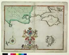 The battle off the Isle of Wight on August 4, 1588